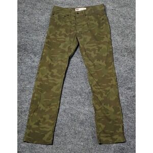 Levi's 511 Men's Slim Camo Chino Pants Green Cotton Blend Stretch Casual W28 L28